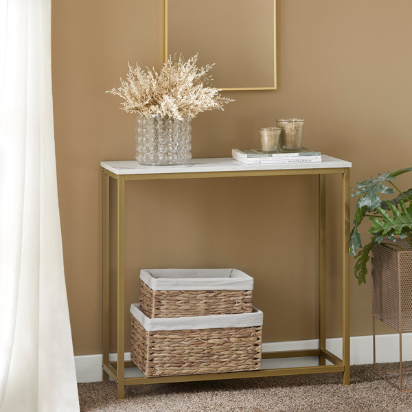 Wayfair gold console deals table